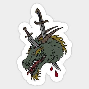 Slayed Dragon Sticker